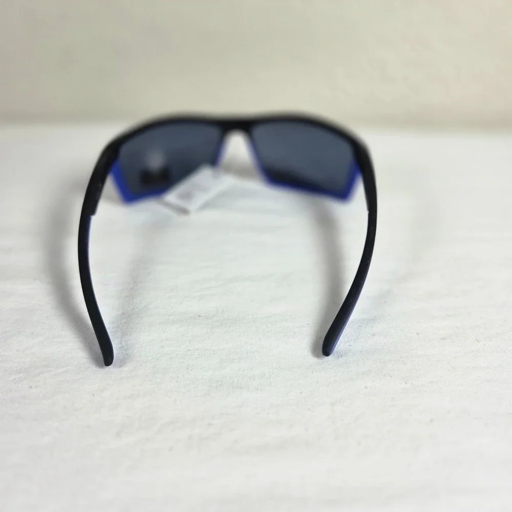 X-Loop Sports Sunglasses Black Blue Wrap Around UV400 Polycarbonate Lens Mens